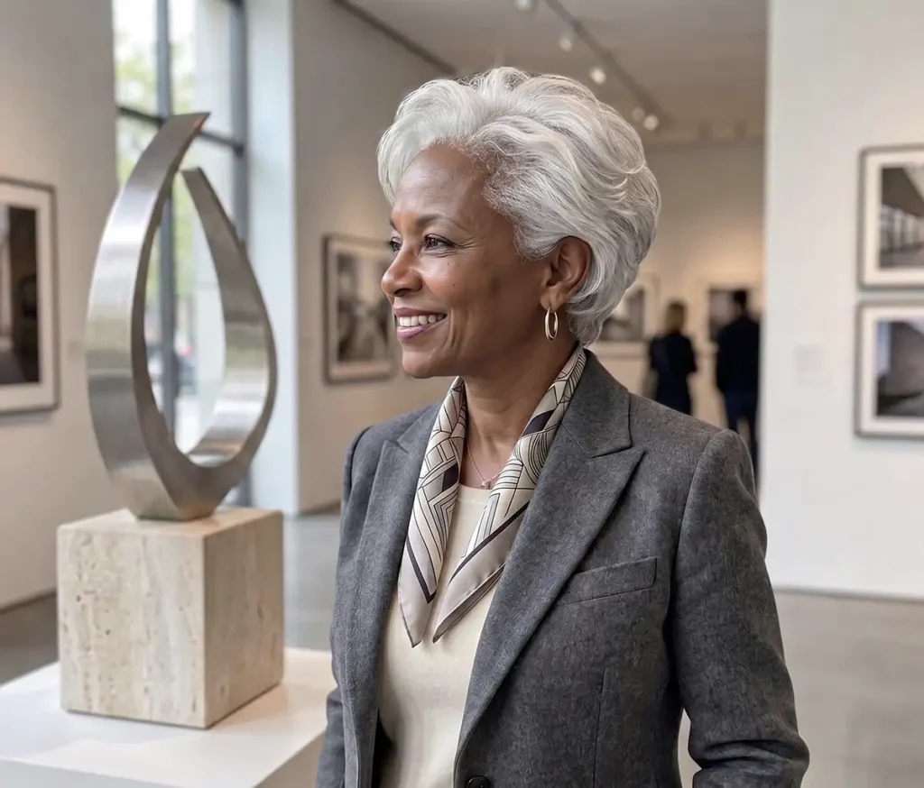 coupe cheveux blanc femme 60 ans
