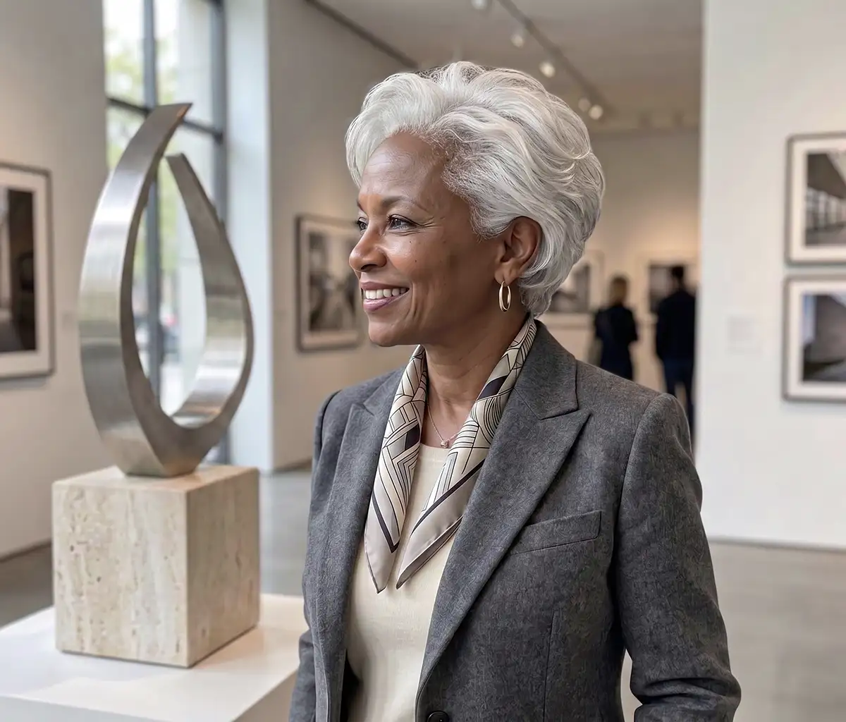 coupe cheveux blanc femme 60 ans